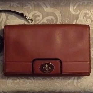 Kate Spade Cognac Clutch/Handbag